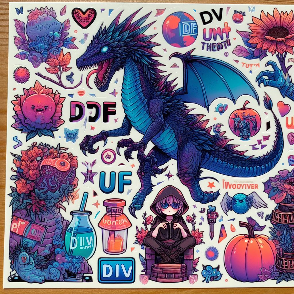 DTF UV Sticker: Kreative Gestaltung mit Leuchtkraft