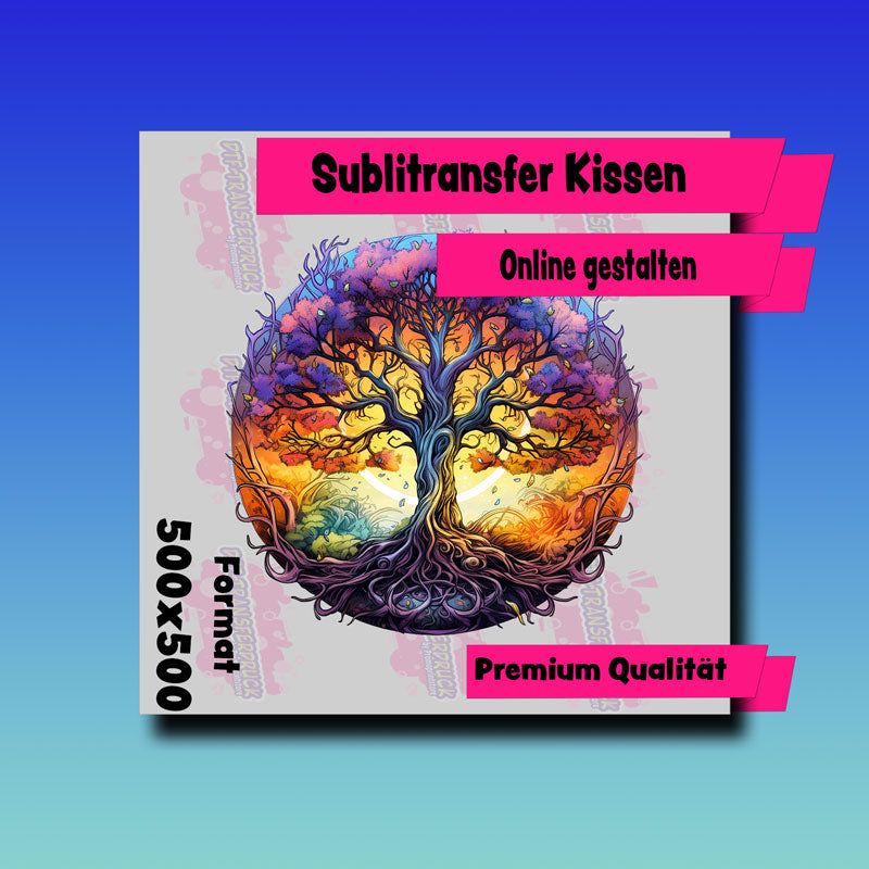 Online gestalten - Premium Kissen Sublimationstransfer 50x50 cm